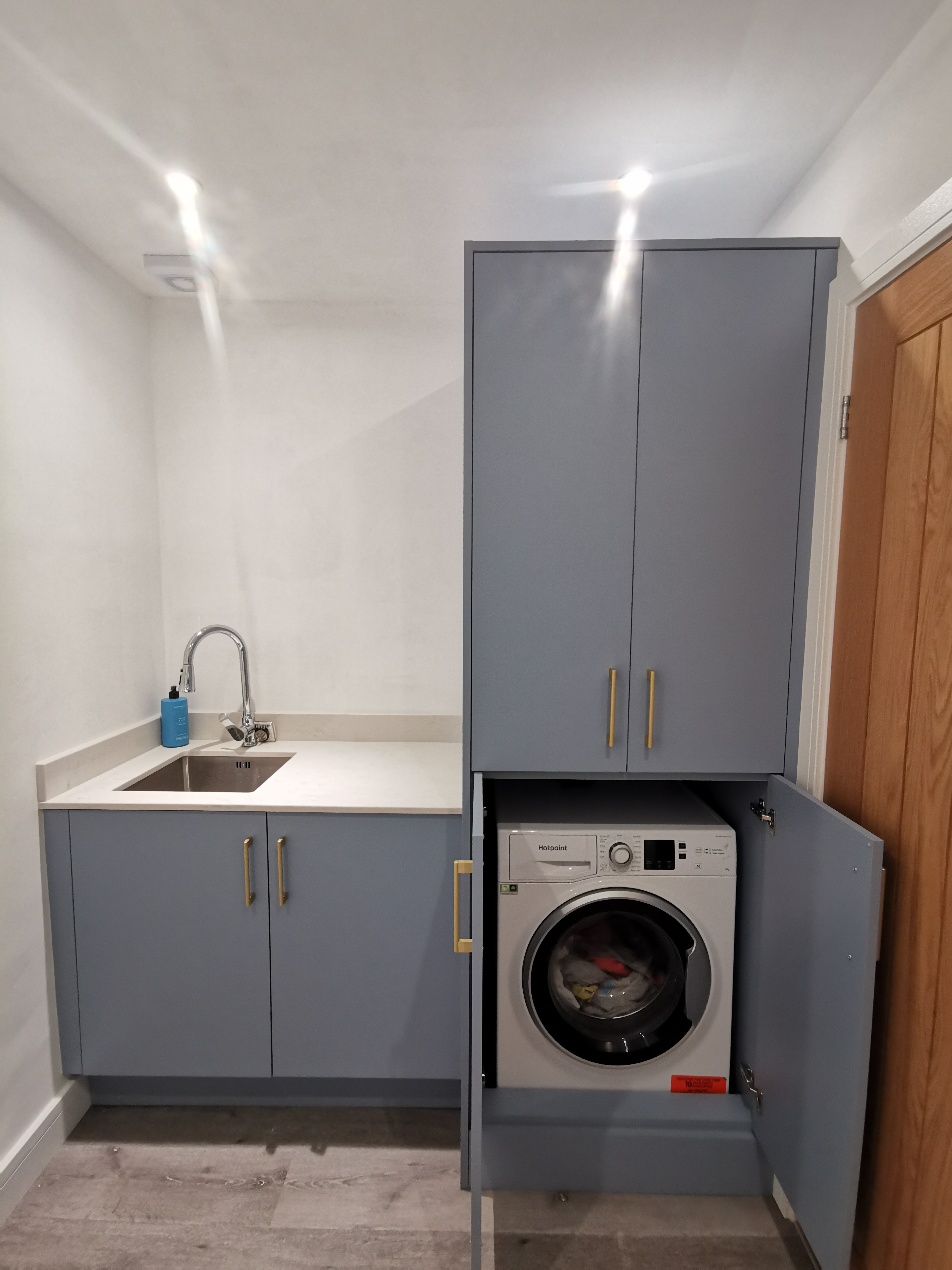 Utility Room with Hidden Washing Machine